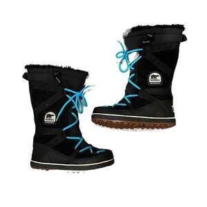Sorel Glacy Explorer Womens Insulated Waterproof Snow Boots, Black, size 8